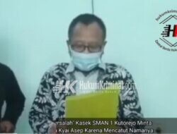 Kepala Sekolah SMAN 1 Kutorejo Meminta Maaf Kepada Kyai Asep “Ada Apa?