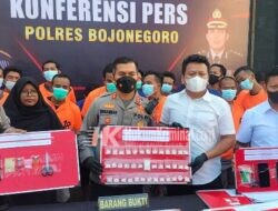 Polres Bojonegoro Bekuk 17 Tersangka Kasus Narkoba