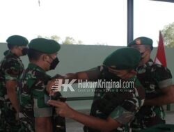 Dandim 0431/Bangka Barat Pimpin Pelantikan Kenaikan Pangkat Prajuritnya