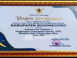 Patut Bangga Warga Bojonegoro, Dapat Penghargaan Pembangunan ke-2 Jatim