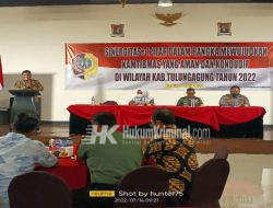 Pembinaan Sinergitas Tiga Pilar Bakesbangpol di Aula Barata Tulungagung