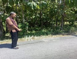 Retaknya Aspal BKD Desa Kalirejo Faktor Bahu Jalan Pinggir Jurang