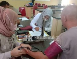 Puluhan Personel Polres Tanggamus Divaksin Booster Dosis Kedua
