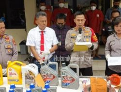 Pelaku Produksi Oli Palsu, Disikat Polisi