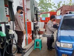 Polres Tanggamus Patroli Monitoring SPBU