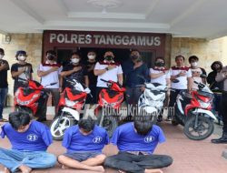 Tekab 308 Polres Tanggamus Ungkap Curanmor 10 TKP, 7 Motor Diamankan