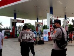 Polres Tanggamus Monitoring SPBU Pasca Kenaikan Harga BBM