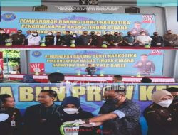 Kalapas Narkotika Kelas IIA Pangkalpinang, Ikuti Giat Pemusnahan Barang Bukti Narkotika 