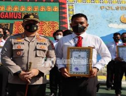 Polres Tanggamus Berikan Penghargaan 30 Personel dan PTDH 2 Anggota Polri
