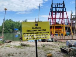 Tambang TI Rajuk di Nelayan 1 Sungai Liat, Diduga Melanggar Pasal 158 UU No 3 Tahun 2020 KUHP