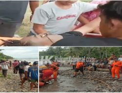Tiga Orang Remaja Tenggelam Terseret Arus Ombak Laut Batubalai