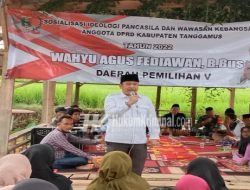 Wahyu Agus Fediawan Anggota DPRD Kabupaten Tanggamus Partai PDI-P, Adakan Sosialisasi Idiologi Pancasila dan Wawasan Kebangsaan