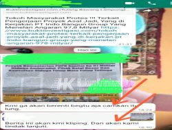 Disinyalir Meminta Anggaran Publikasi Terlalu Besar, Ditlolak!!, Terpaksa Mengkambing Hitamkan Tokoh dan Warga