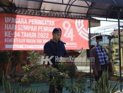 Lapas Bojonegoro Adakan Upacara Peringatan Hari Sumpah Pemuda Ke-94 Tahun 2022