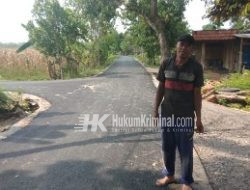 Riyadi, Kades Turi Tuntaskan pengerjaan Jalan Aspal BKKD 2022 Tahap l