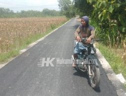 Sahri, Kades Mulyorejo Sukseskan Jalan Aspal Penghubung Desa Turi, BKKD 2022 Tahap l