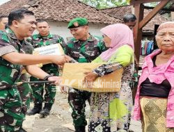 Kodim Bojonegoro Salurkan Bantuan untuk Warga Kurang Mampu