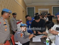 Kapolres Cirebon Kota Awasi Langsung Pelaksanaan Tes Urine para Personelnya