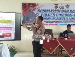 Unit Kamsel Lantas Polres Ciko, Ajak Pelajar Tertib Berlalu Lintas