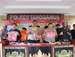 Satresnarkoba Polres Tanggamus Ungkap Ganja Hampir 2 Kilogram dengan 6 Tersangka