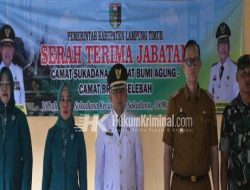 Bupati Lamtim Hadiri Acara Serah Terima Jabatan Camat dan Pelantikan Ketua TP-PKK