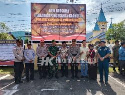 Polsek Kundur Melaksanakan Apel Deklarasi Bersama Dinas Terkait Dalam Pencegahan Karhutla
