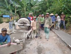Kakon Sinar Jawa Air Naningan, Bangun Rabat Beton Dusun Tiga