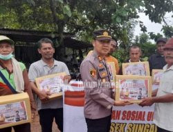Curhat Jum’at Polsek Sei Beduk Sekaligus Bansos di Yayasan An Nazir Tanjung Piayu Laut