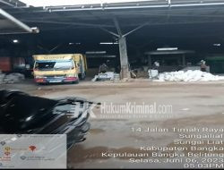 Gudang Besar Penggorengan Biji Timah dan Tailing di Tengah Kota Sungailiat, Diduga milik Bos Aloy