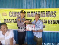 Curhat Jum’at Kamtibmas Polsek Sei Beduk Sekaligus Pembagian Bansos Kepada Masyarakat Sei Pancur