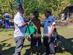 Peduli Korban Kebakaran, Camat Ngasem Berikan Bantuan