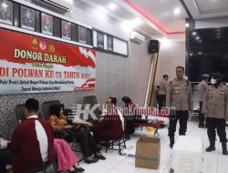 Polwan di Bojonegoro Gelar Donor Darah, Pemeriksaan Kesehatan dan Papsmear di Hari Jadi ke – 75