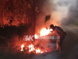 Kapolsek Ngasem Sinergi Dengan KRPH Soko, Amankan Kebakaran Hutan
