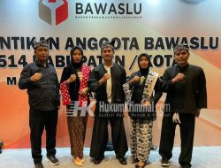 Resmi Dilantik, 5 Anggota Bawaslu  Bojonegoro Siap Maksimalkan Kinerja Jelang Pemilu 2024