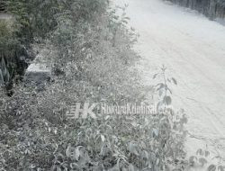 Warga Desa Ngambon Mengeluh Adanya Debu Tebal Jalan Pedel Depan Rumahnya