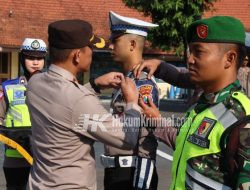 Ciptakan Kamseltibcarlantas, Polres Bojonegoro Gelar Apel Pasukan Ops. Zebra Semeru 2023