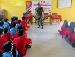 Bentuk Mental dan Karakter Tangguh, Babinsa Koramil Sumberrejo Bojonegoro berikan Penguatan Bela Negara Puluhan Pelajar