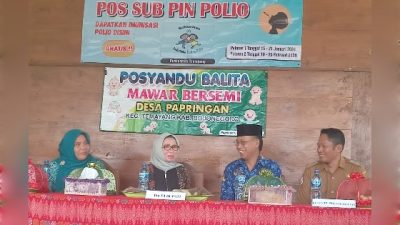 Ibu PJ Bupati Bojonegoro Dian Adriyanto Kunjungi Posyandu Desa Prapringan Kecamatan Temayang
