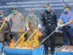 Bea Cukai Musnahkan Rokok dan Miras Ilegal