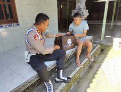 Kasipropam Polres Gianyar Menjenguk Anggotanya Yang Sakit