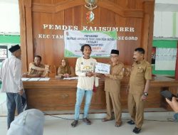 Pemdes Kalisumber Salurkan BLT DD Tri Bulan Tahap l Anggaran 2024