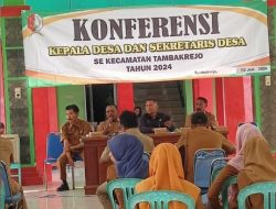 Pesan Bagus Camat Tambakrejo, Dalam Konprensi Kepala Desa Dan Sekertaris Desa Se Kecemasan Tambakrejo