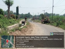 Proyek BBWS Desa Rejoagung, Kecamatan Ngoro, Kabupaten Jombang Ambrol