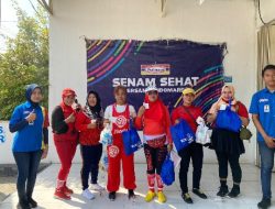 Kegiatan Senam Sehat Sukses di Indomaret Desa Singogalih, Tarik, Sidoarjo