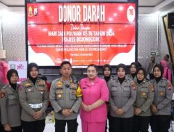 Polwan Polres Bojonegoro Gelar Donor Darah Peringati Hari Jadi ke-76