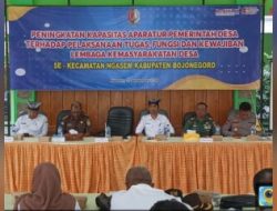 Camat Ngasem Bersama Kapolsek, dan Danramil, Adakan Acara Peningkatan kemampuan Aparatur Desa
