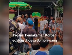 Korban Kejadian Ledakan di Rumah Warga Desa Sumolawang, Kecamatan Puri dimakamkan
