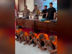 6 Anggota Gengster yang Beraksi di Depan Pabrik Ajinomoto, Mojokerto Ditangkap Polisi