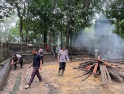 Markas Judi Sabung ayam Desa Semitau Hilir, Kec. Semitau Hilir, Kab. Kapuas Hulu di Bongkar Polisi