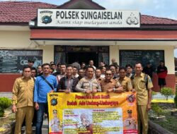 Polsek Sungai Selan Iptu Sugitanto.SH Mengucapkan Terima Kasih Atas Kedatangan Camat Dan Seluruh Staf